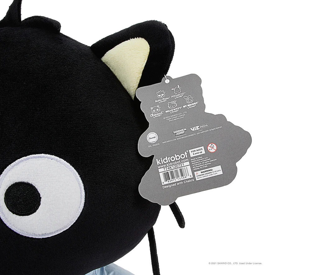 NARUTO X SANRIO® CHOCOCAT™ SASUKE 13" PLUSH KIDROBOT