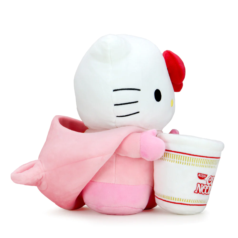 HELLO KITTY - MEDIUM PLUSH - NISSIN CUP NOODLES X HELLO KITT PORK CUP NOODLE