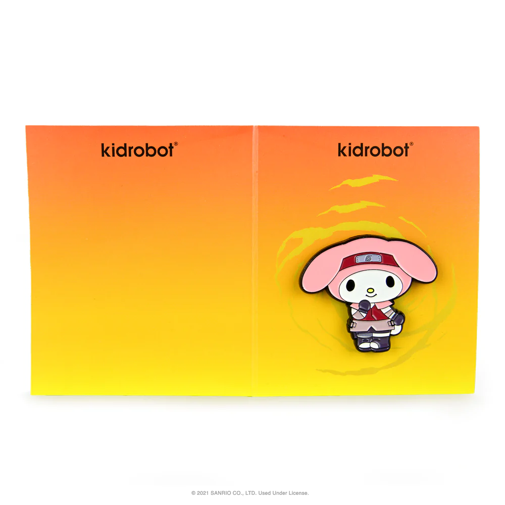 NARUTO X HELLO KITTY 1.5" ENAMEL PIN SET KIDROBOT