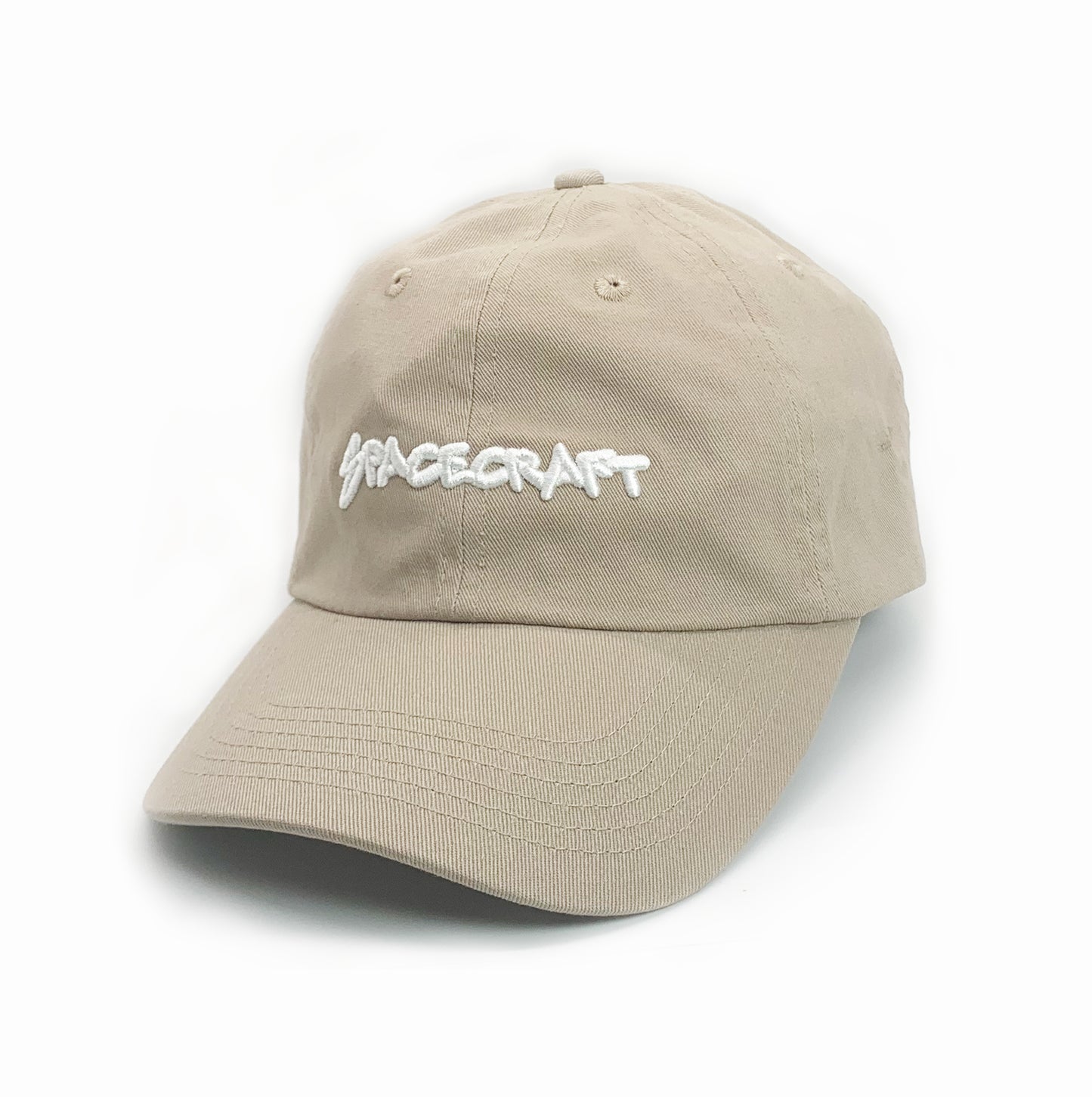 SPACECRAFT SCRIPT LOGO DAD HAT BLACK