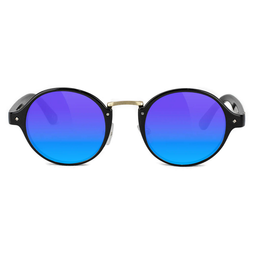 GLASSY PROD PREMIUM POLARIZED SUNGLASSES (BLACK/BLUE MIRROR)