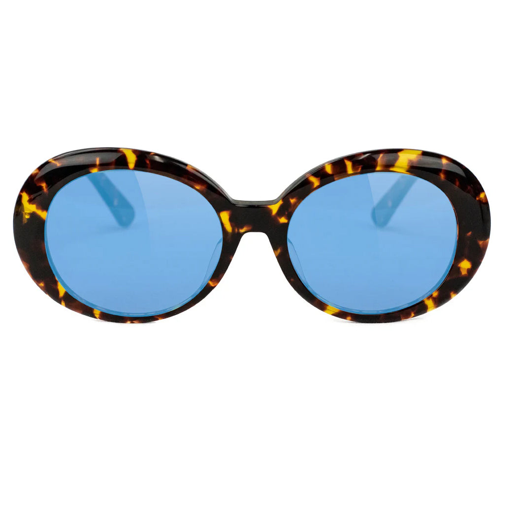 GLASSY BURT PLUS PREMIUM POLARIZED SUNGLASSES (TORTOISE/BLUE LENS)