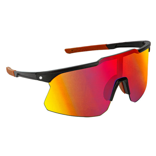 GLASSY COOPER POLARIZED SUNGLASSES (BLACK/RED MIRROR)