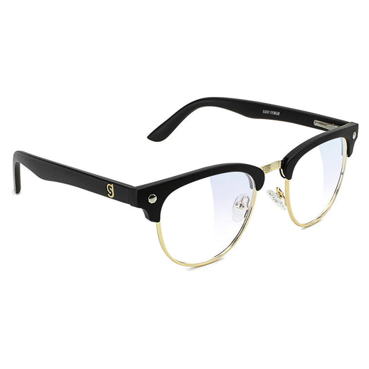 GLASSY MORRISON PREMIUM GAMER GLASSES (BLACK GOLD/CLEAR LENS)