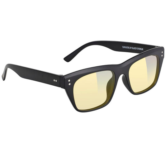 GLASSY SANTOS GAMER GLASSES (MATTE BLACKOUT/YELLOW)