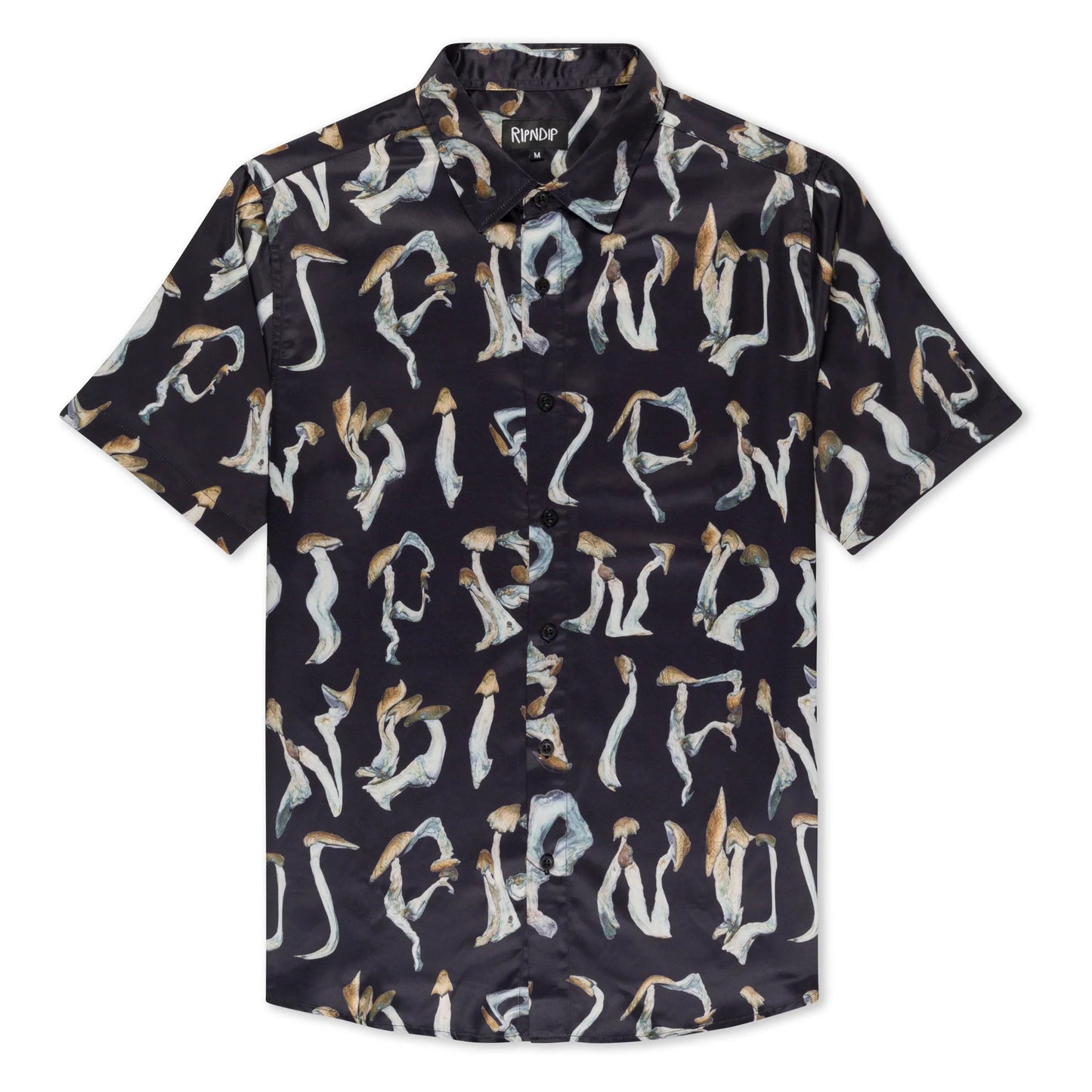 RIPNDIP IS THIS REAL LIFE BUTTON UP (BLACK)