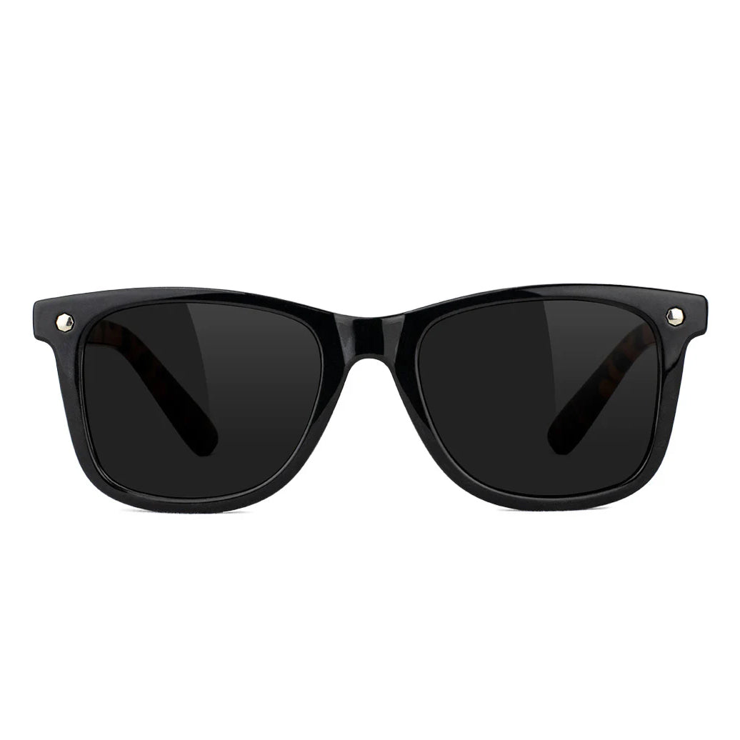 GLASSY MIKEMO PREMIUM POLARIZED SUNGLASSES (BLACK/TORTOISE)