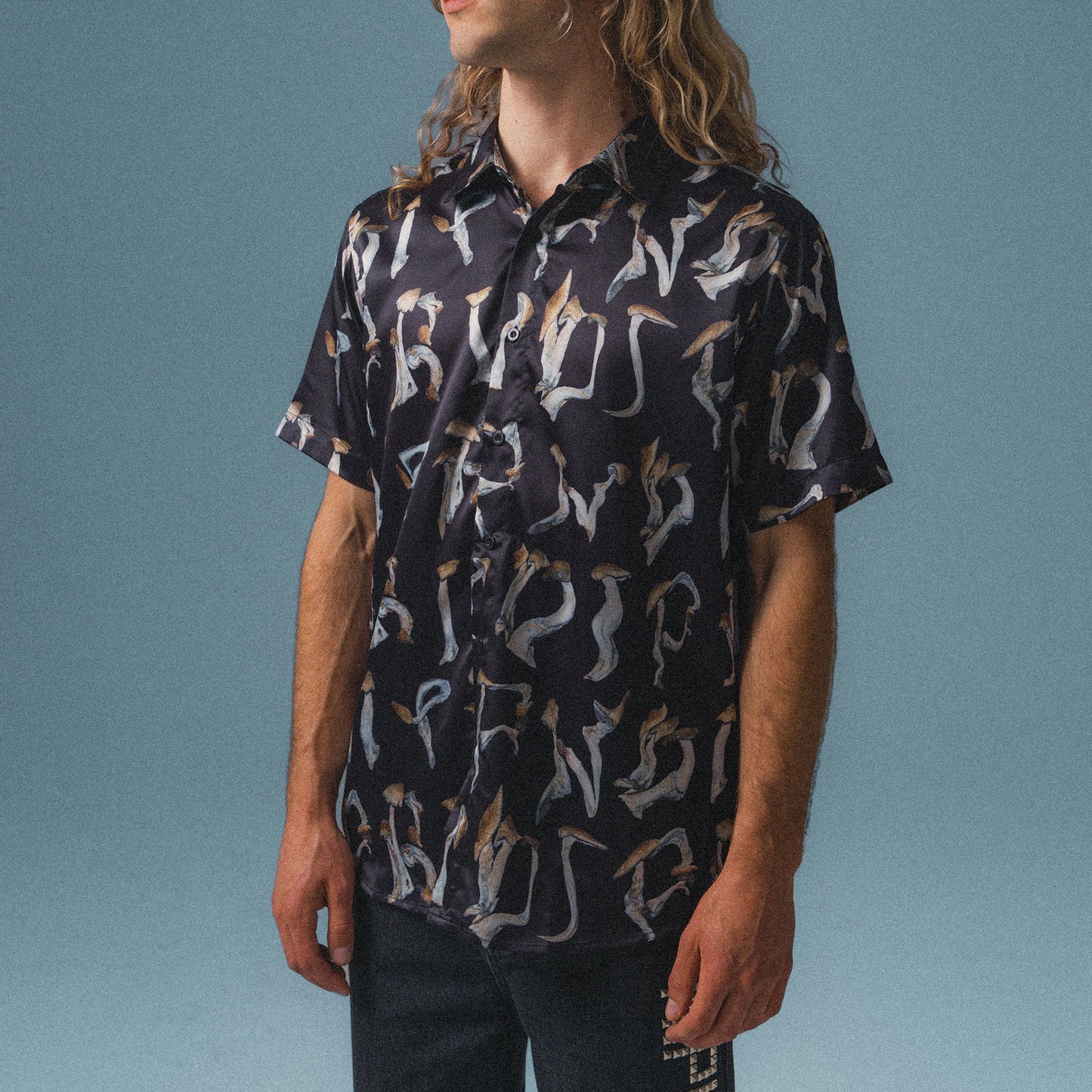 RIPNDIP IS THIS REAL LIFE BUTTON UP (BLACK)