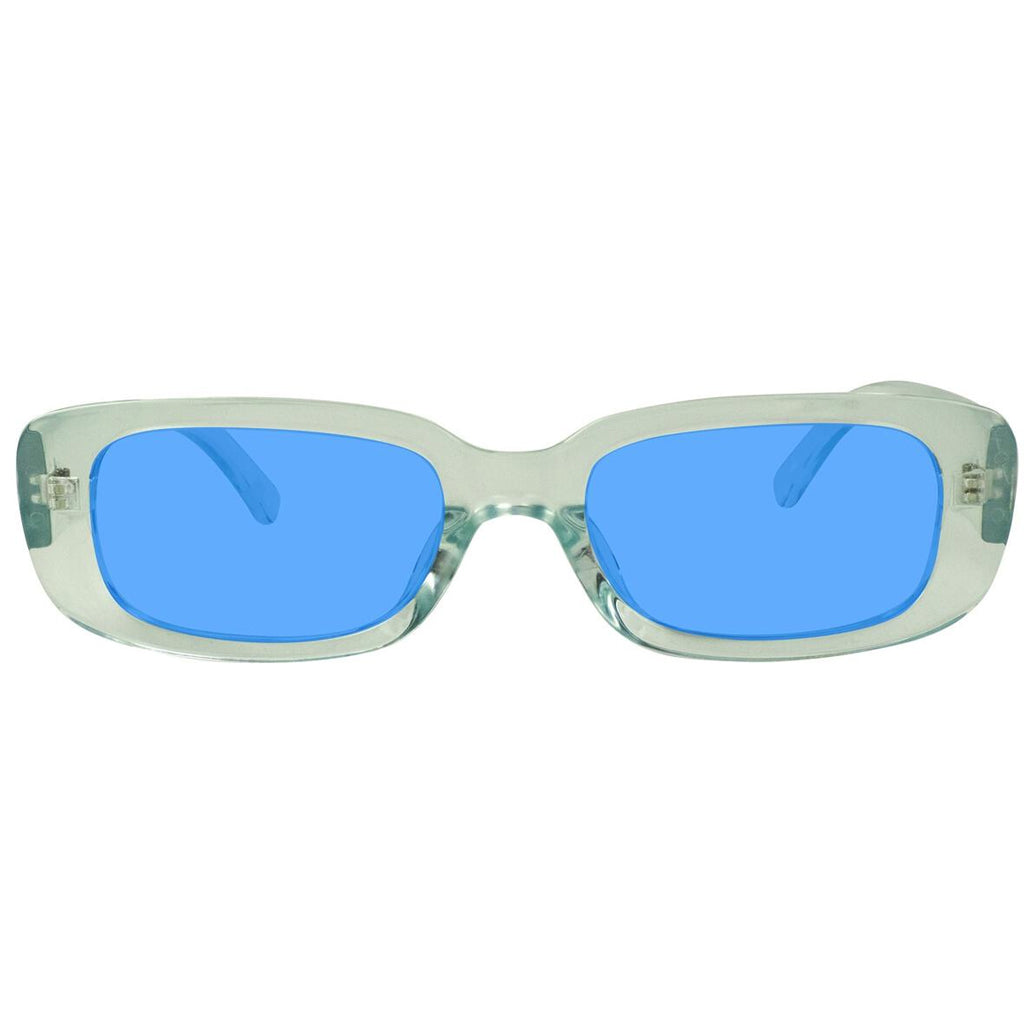 GLASSY DARBY POLARIZED SUNGLASSES (ICE/BLUE LENS)