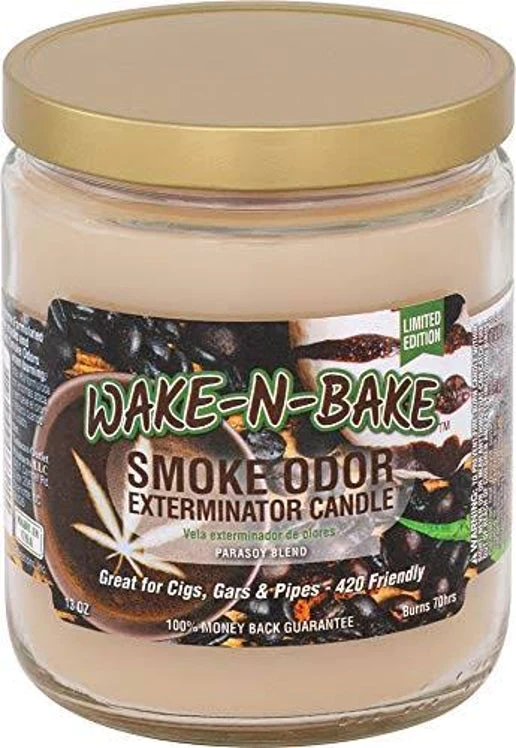 SMOKE ODOR EXTERMINATOR CANDLE 13OZ WAKE-N-BAKE