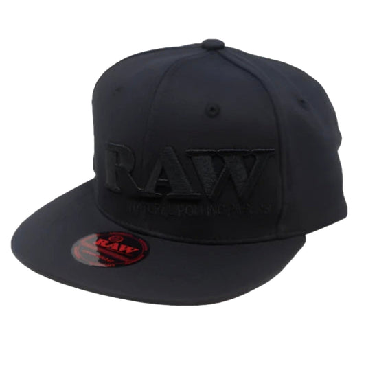 RAW® BLACK ON BLACK BASEBALL CAP