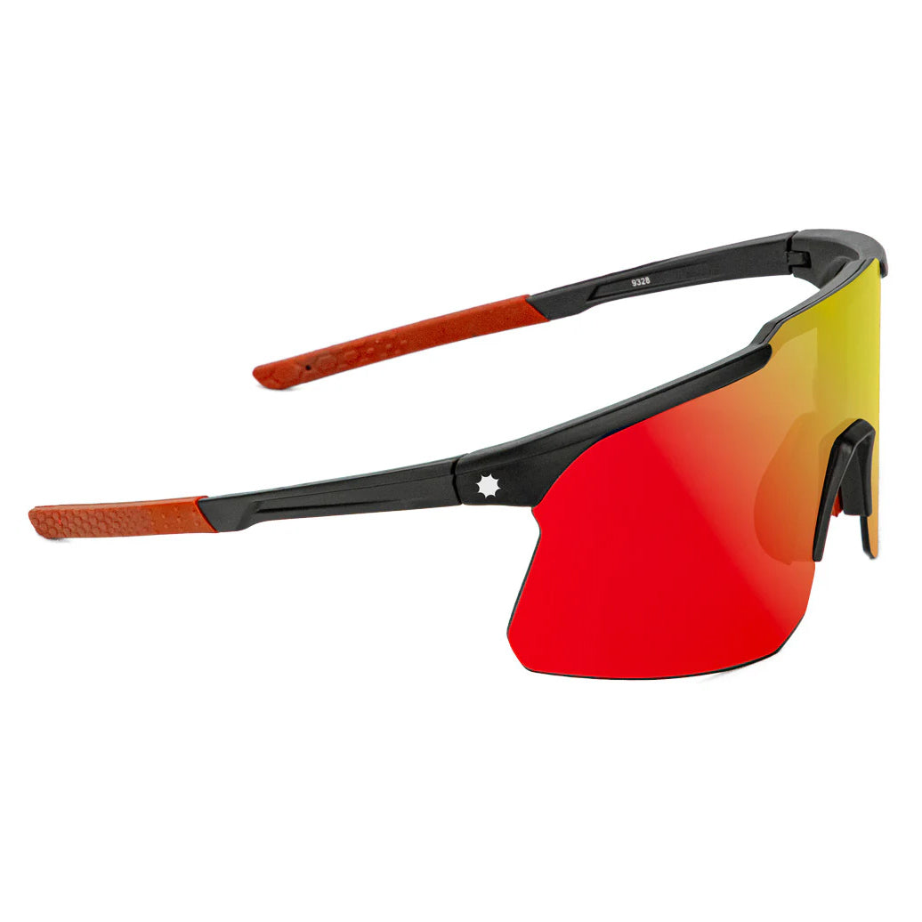 GLASSY COOPER POLARIZED SUNGLASSES (BLACK/RED MIRROR)