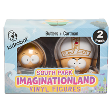 Load image into Gallery viewer, SOUTH PARK IMAGINATION LAND BUTTERS &amp; CARTMAN 3&quot; VINYL FIG 2PACK
