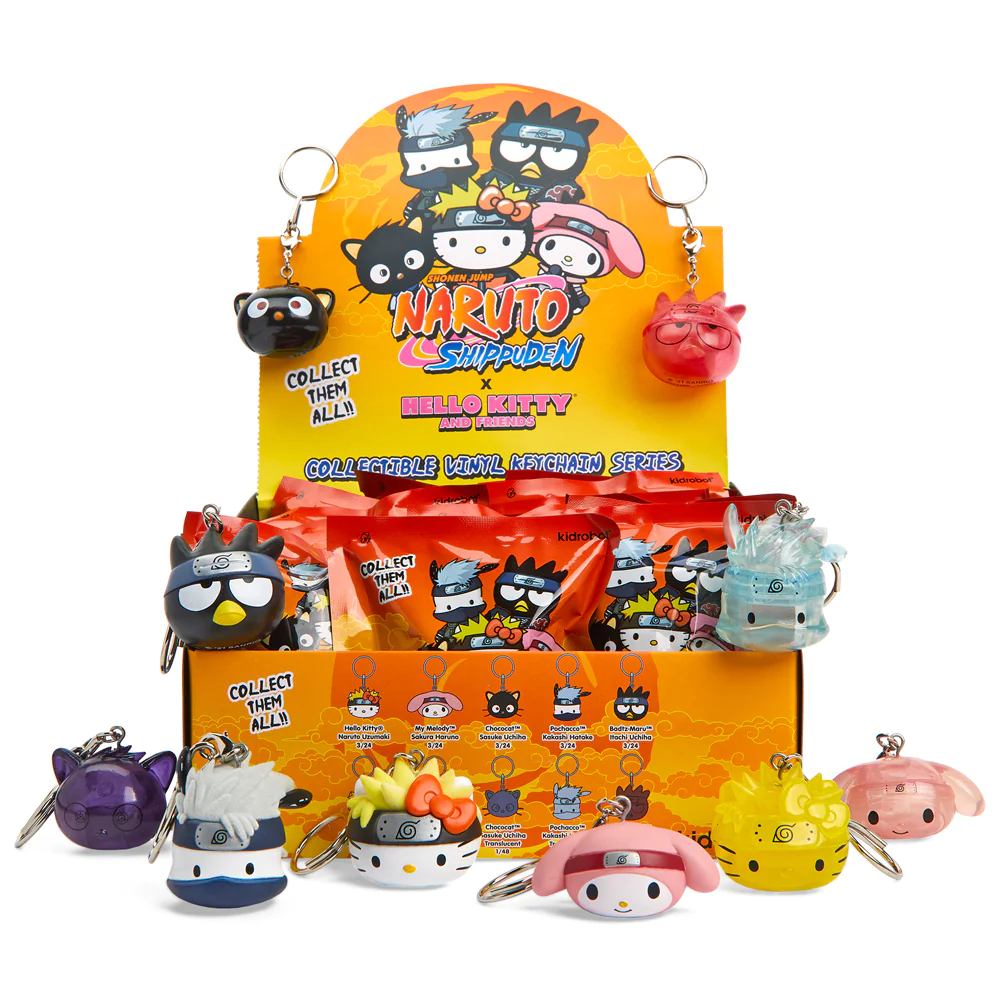 NARUTO X HELLO KITTY VINYL KEYCHAIN