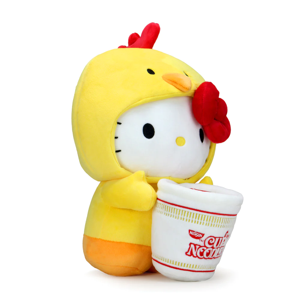 HELLO KITTY - MEDIUM PLUSH - NISSIN CUP NOODLES X HELLO KITT CHICKEN CUP NOODLE
